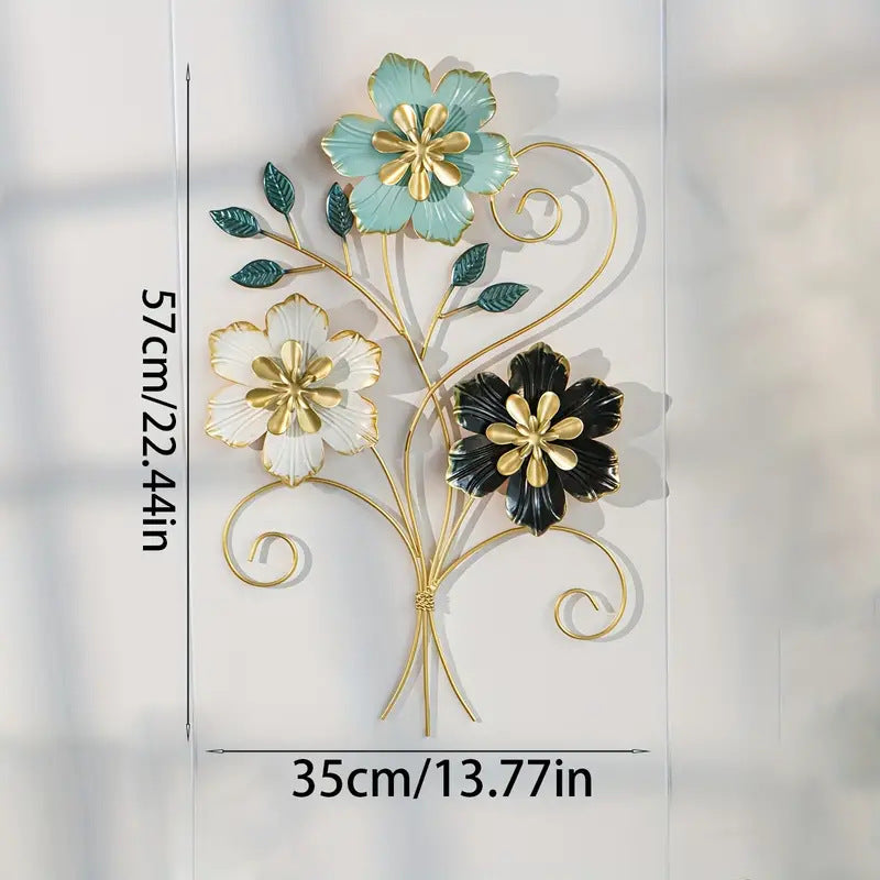3D Floral Metal Wall Art | Kelmera