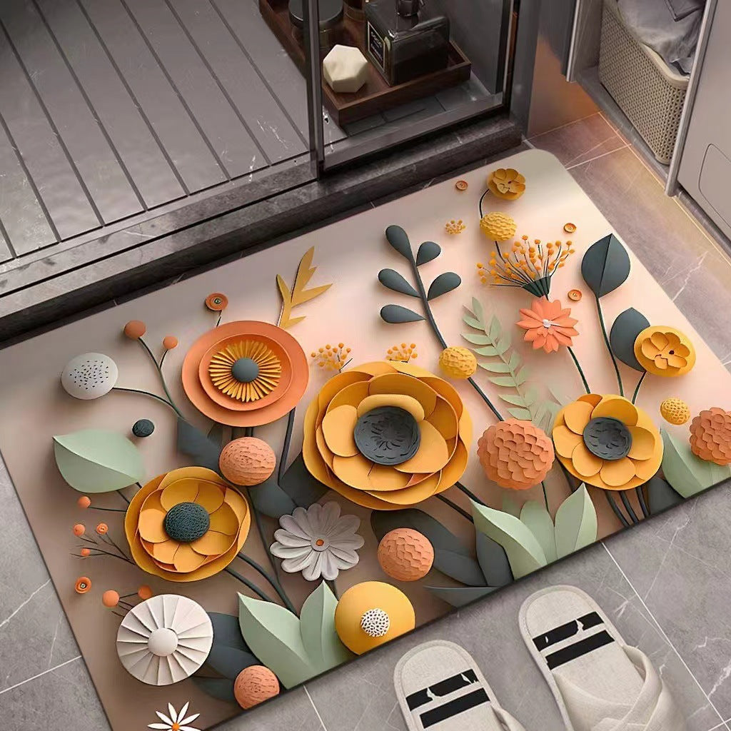 3D Textured Floral Mat | Kelmera