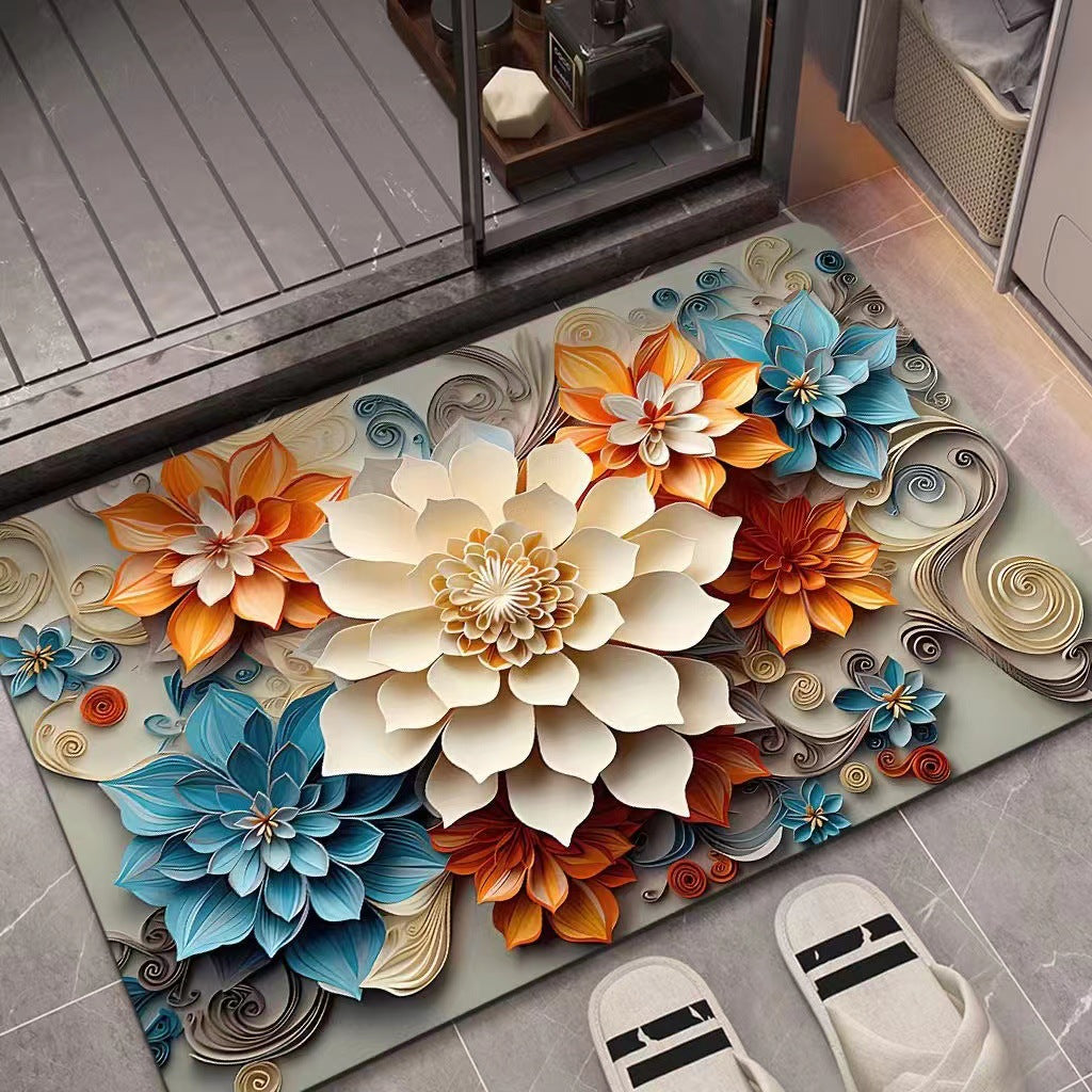 3D Textured Floral Mat | Kelmera