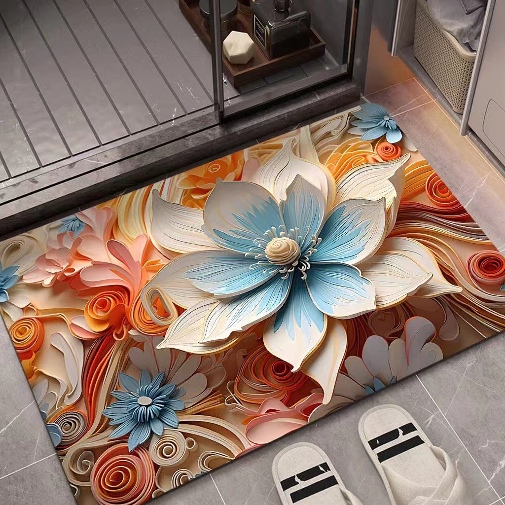 3D Textured Floral Mat | Kelmera