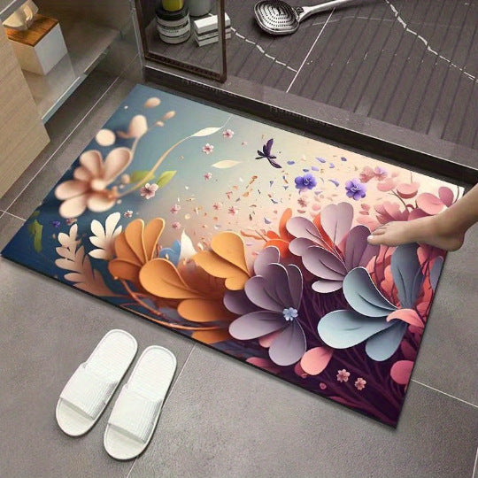 3D Textured Floral Mat | Kelmera