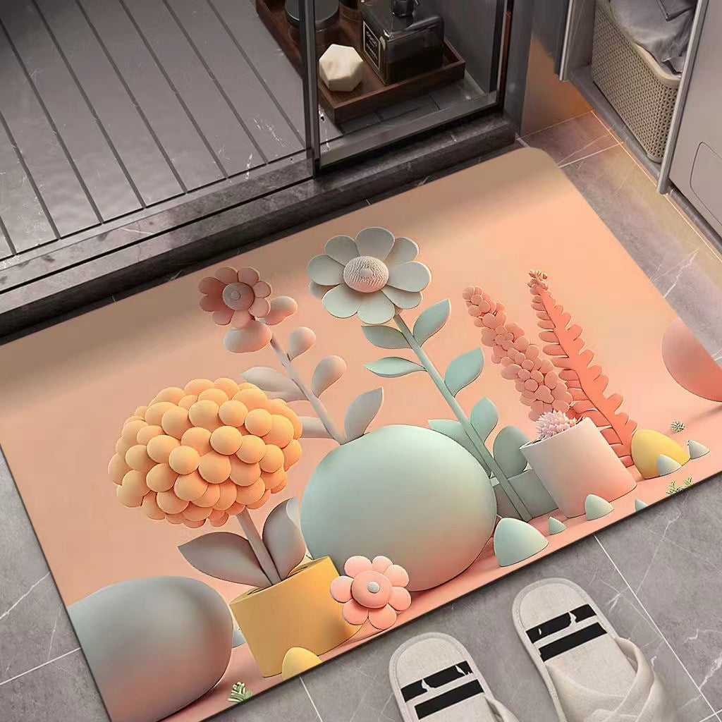 3D Textured Floral Mat | Kelmera