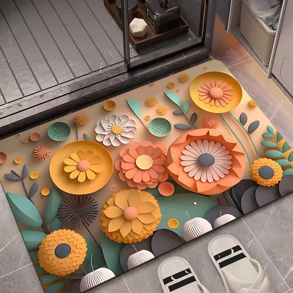 3D Textured Floral Mat | Kelmera