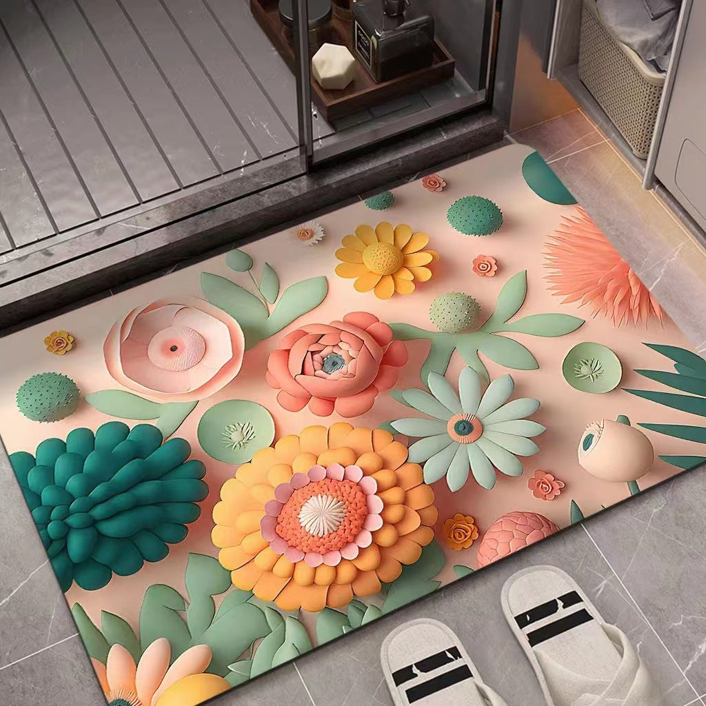 3D Textured Floral Mat | Kelmera