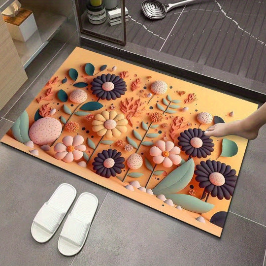 3D Textured Floral Mat | Kelmera