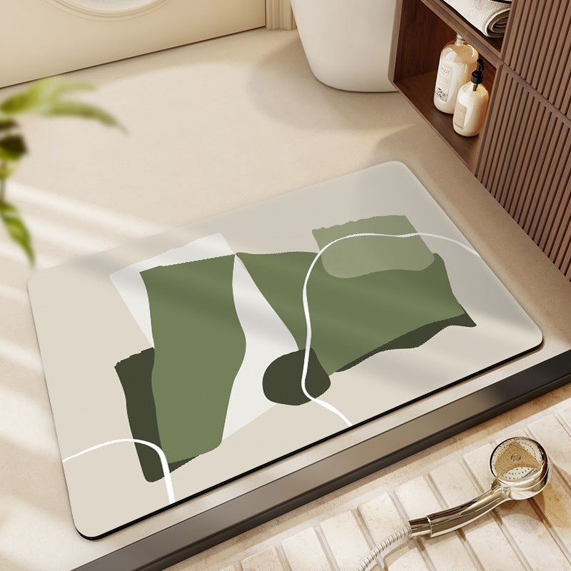 Abstract Art-Themed Indoor Area Mat | Kelmera