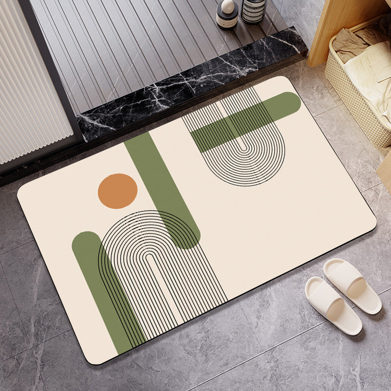 Abstract Art-Themed Indoor Area Mat | Kelmera