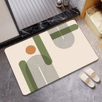 Abstract Art-Themed Indoor Area Mat | Kelmera