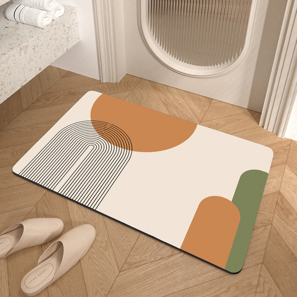 Abstract Art-Themed Indoor Area Mat | Kelmera