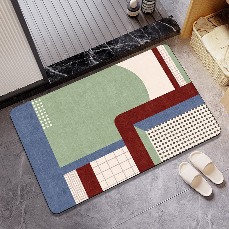Abstract Art-Themed Indoor Area Mat | Kelmera