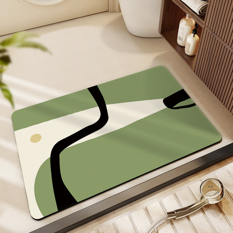 Abstract Art-Themed Indoor Area Mat | Kelmera