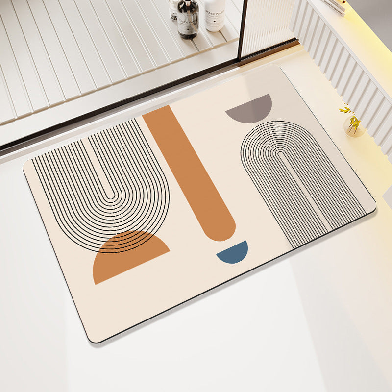 Abstract Art-Themed Indoor Area Mat | Kelmera