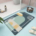 Abstract Floral Bathroom Mat | Kelmera