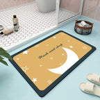 Abstract Floral Bathroom Mat | Kelmera