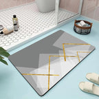 Abstract Floral Bathroom Mat | Kelmera