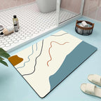 Abstract Floral Bathroom Mat | Kelmera