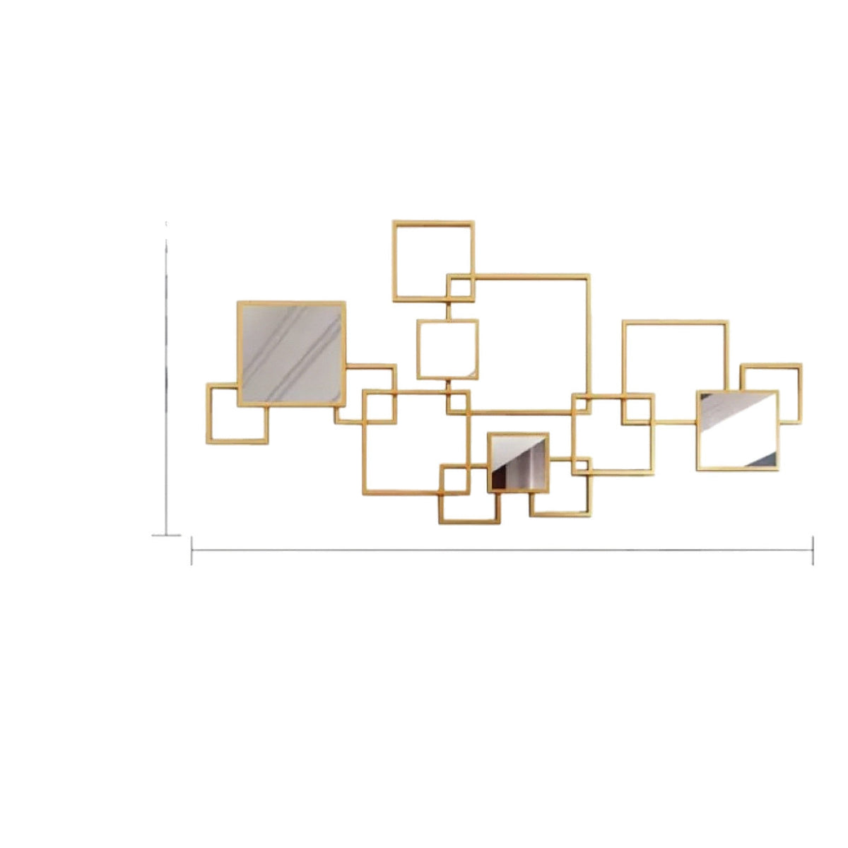 Abstract Geometric Wall Mirror Set | Kelmera