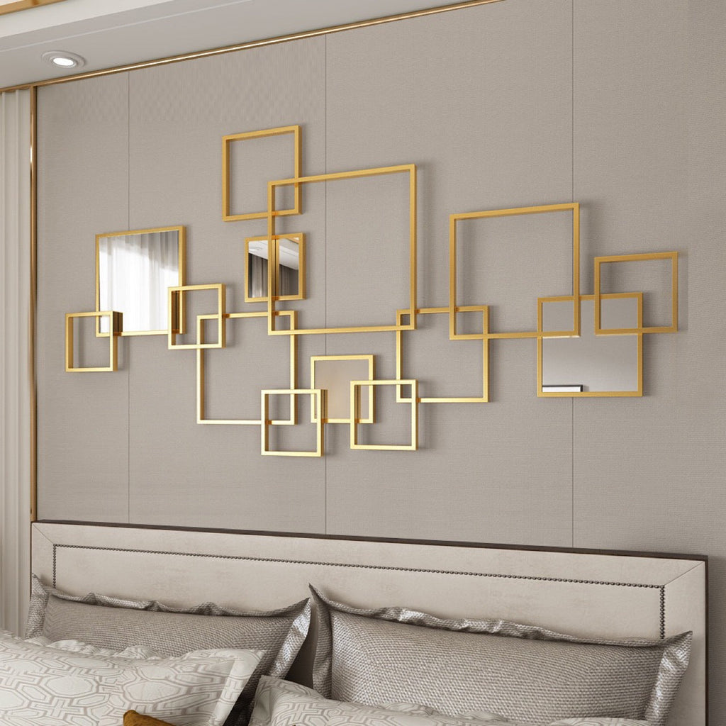 Abstract Geometric Wall Mirror Set | Kelmera