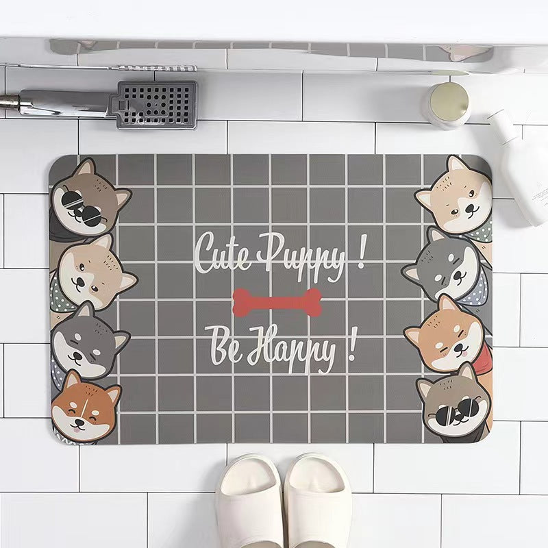 Abstract Landscape Bath Mat | Kelmera