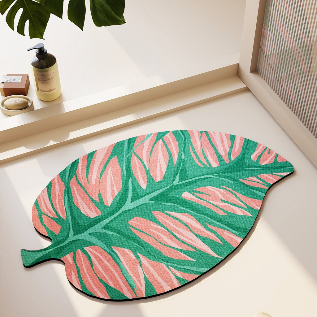 Abstract Leaf Design Area Rug | Kelmera