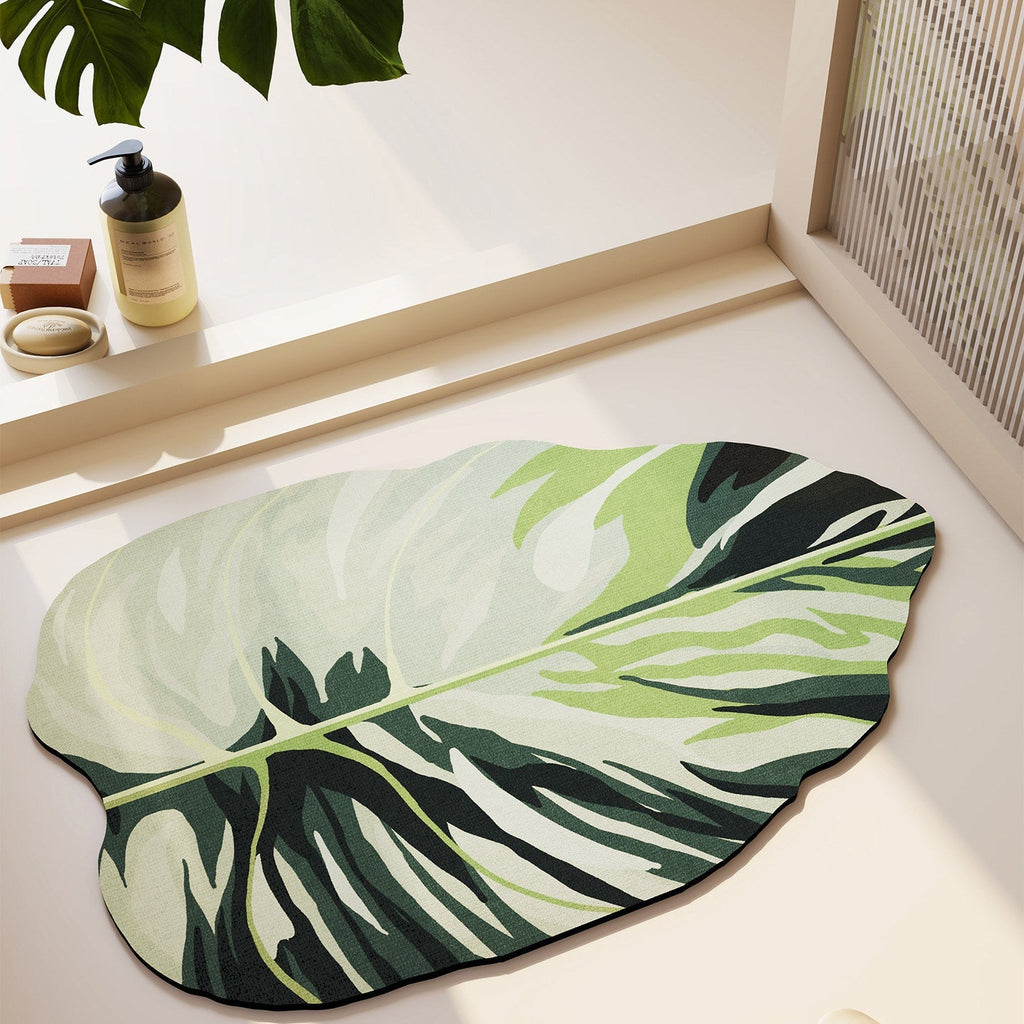 Abstract Leaf Design Area Rug | Kelmera