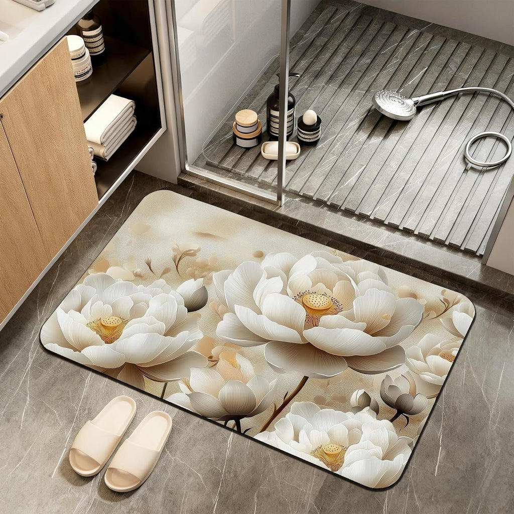 Abstract Marble Design Bath Mat | Kelmera