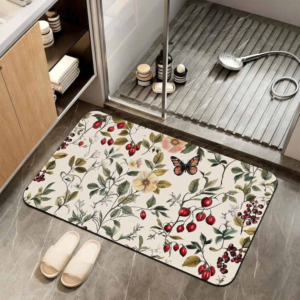 Abstract Marble Design Bath Mat | Kelmera