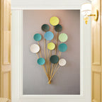 Abstract Metal Wall Art Sculpture Blue | Kelmera