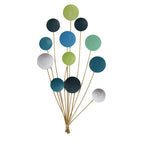 Abstract Metal Wall Art Sculpture Blue | Kelmera