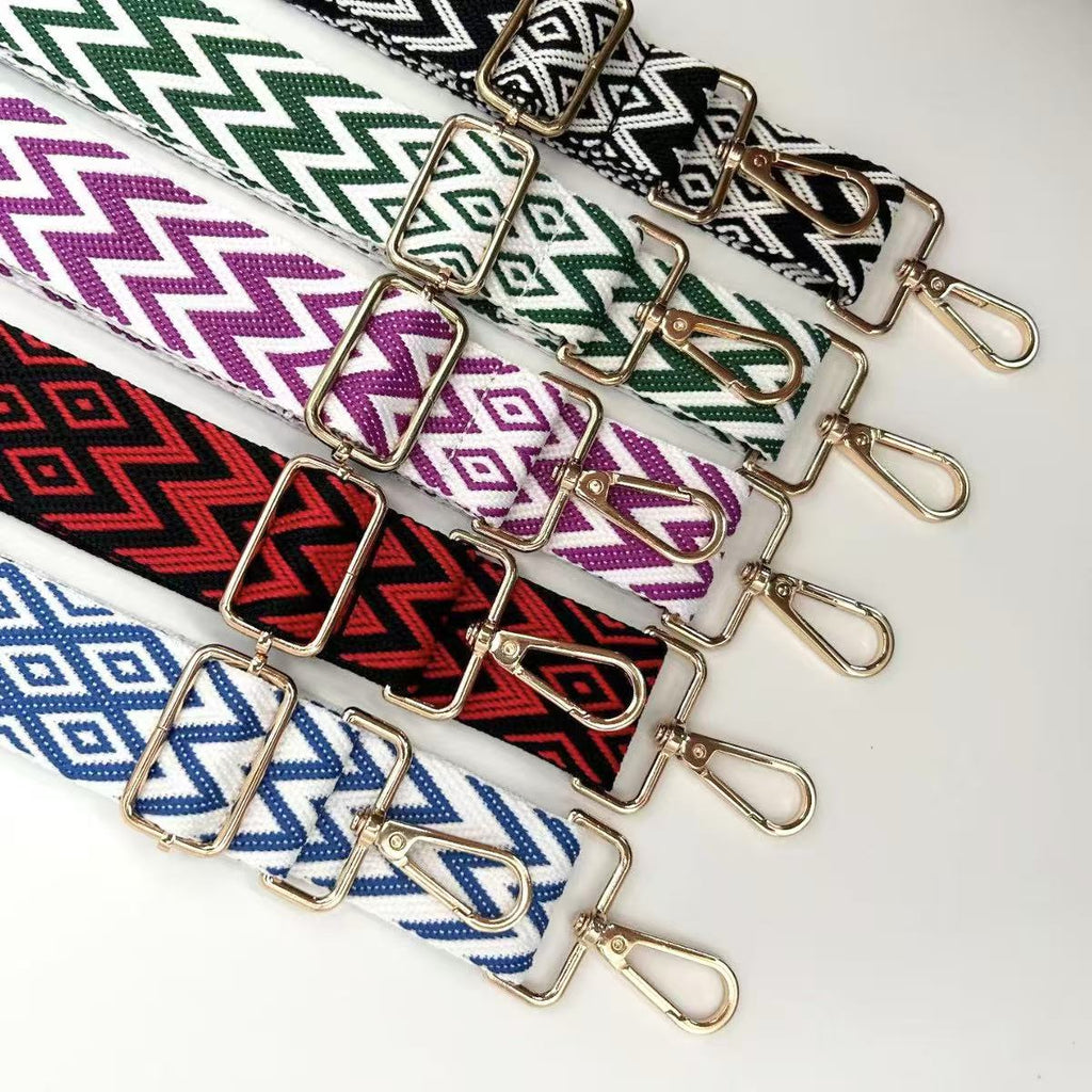 Adjustable Patterned Bag Strap | Kelmera