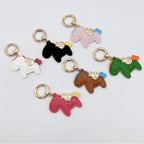Animal-Shaped Leather Keychain | Kelmera