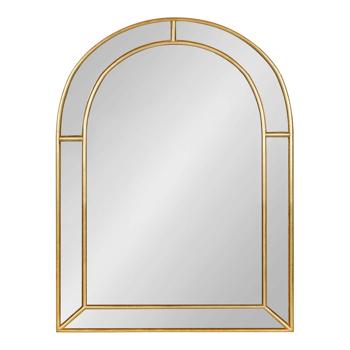 Arched Decorative Wall Mirror Glass Metal | Kelmera