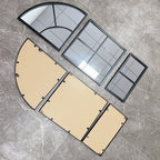 Arched Window Pane Wall Mirror | Kelmera