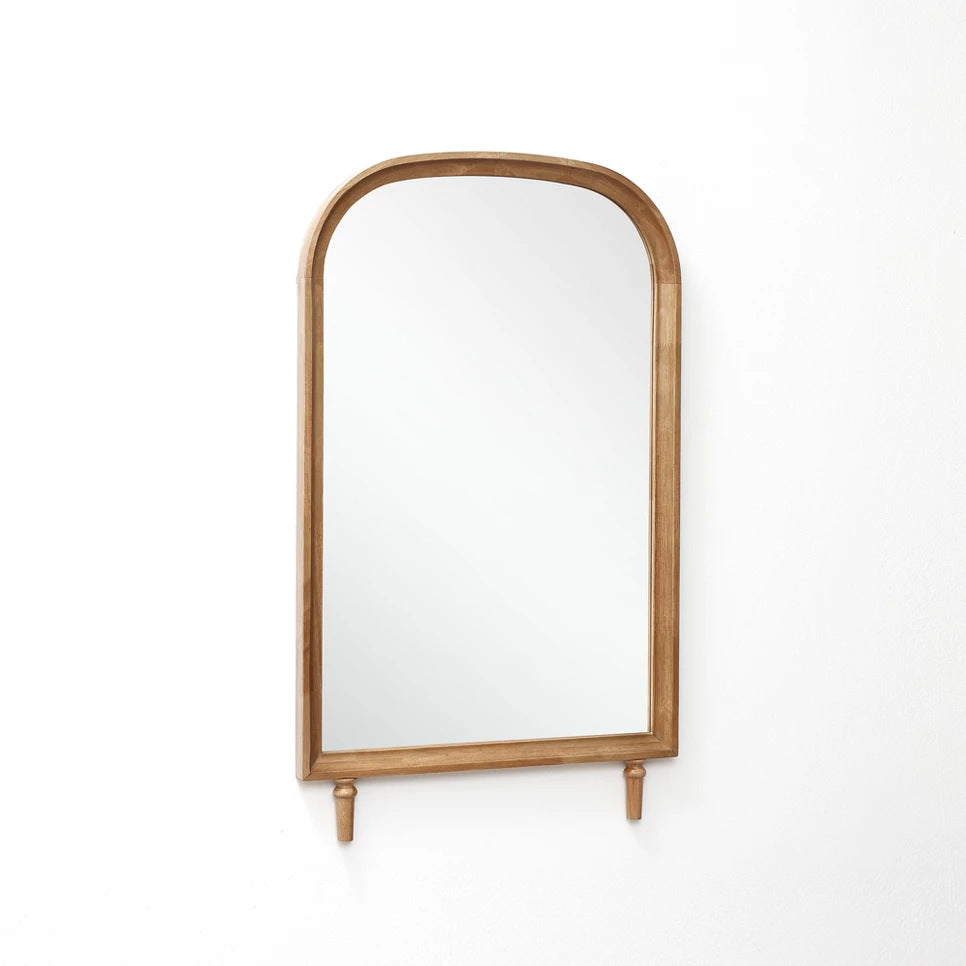 Arched Wooden Frame Wall Mirror | Kelmera