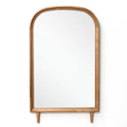 Arched Wooden Frame Wall Mirror | Kelmera