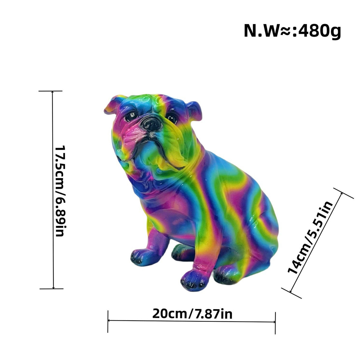 Artful Bulldog Figurine | Kelmera