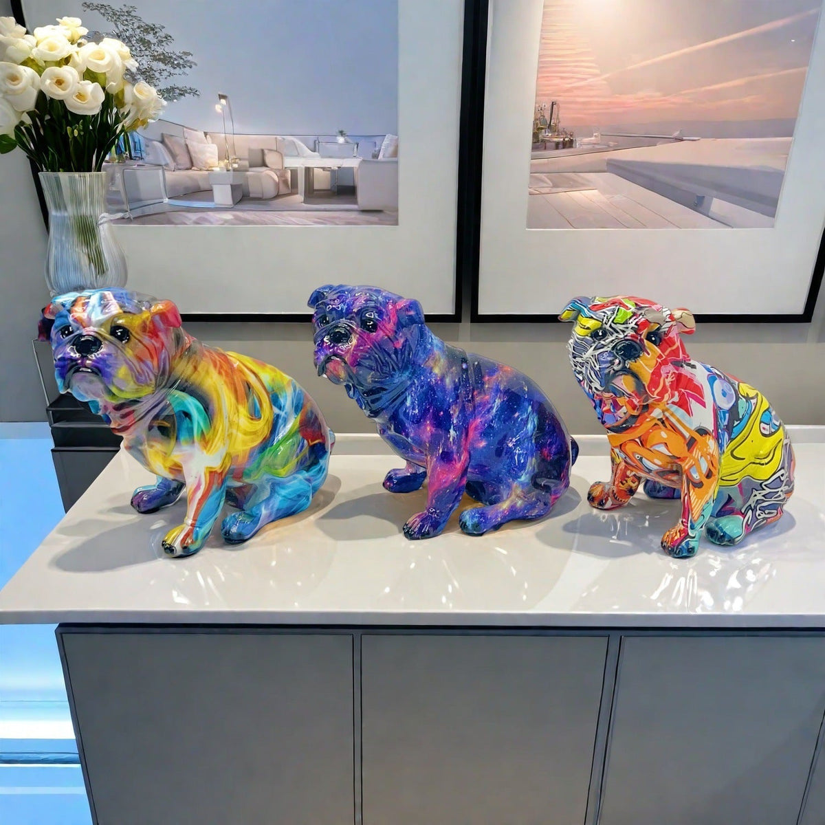 Artful Bulldog Figurine | Kelmera
