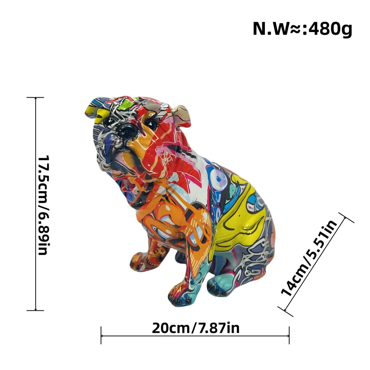 Artful Bulldog Figurine | Kelmera