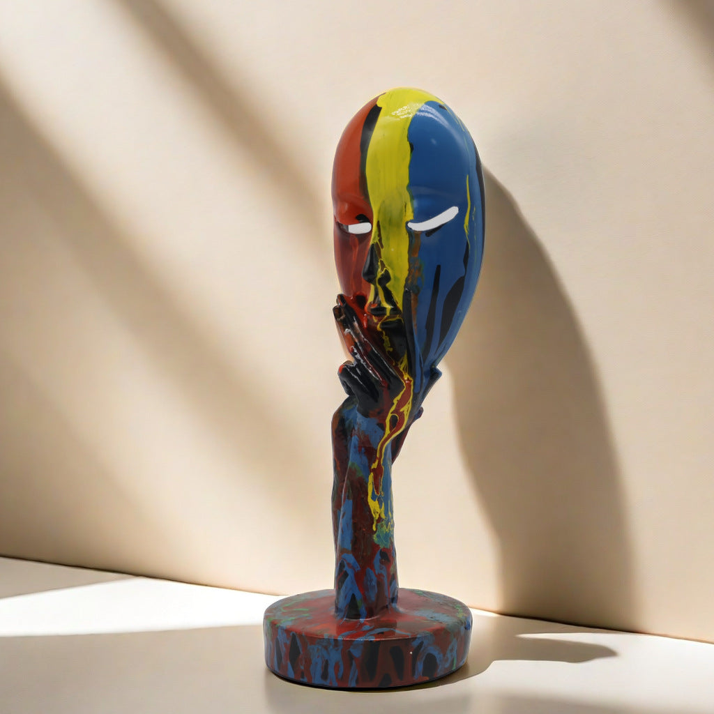 Artful Decoration in the Form of a Contemplative Figure | Kelmera