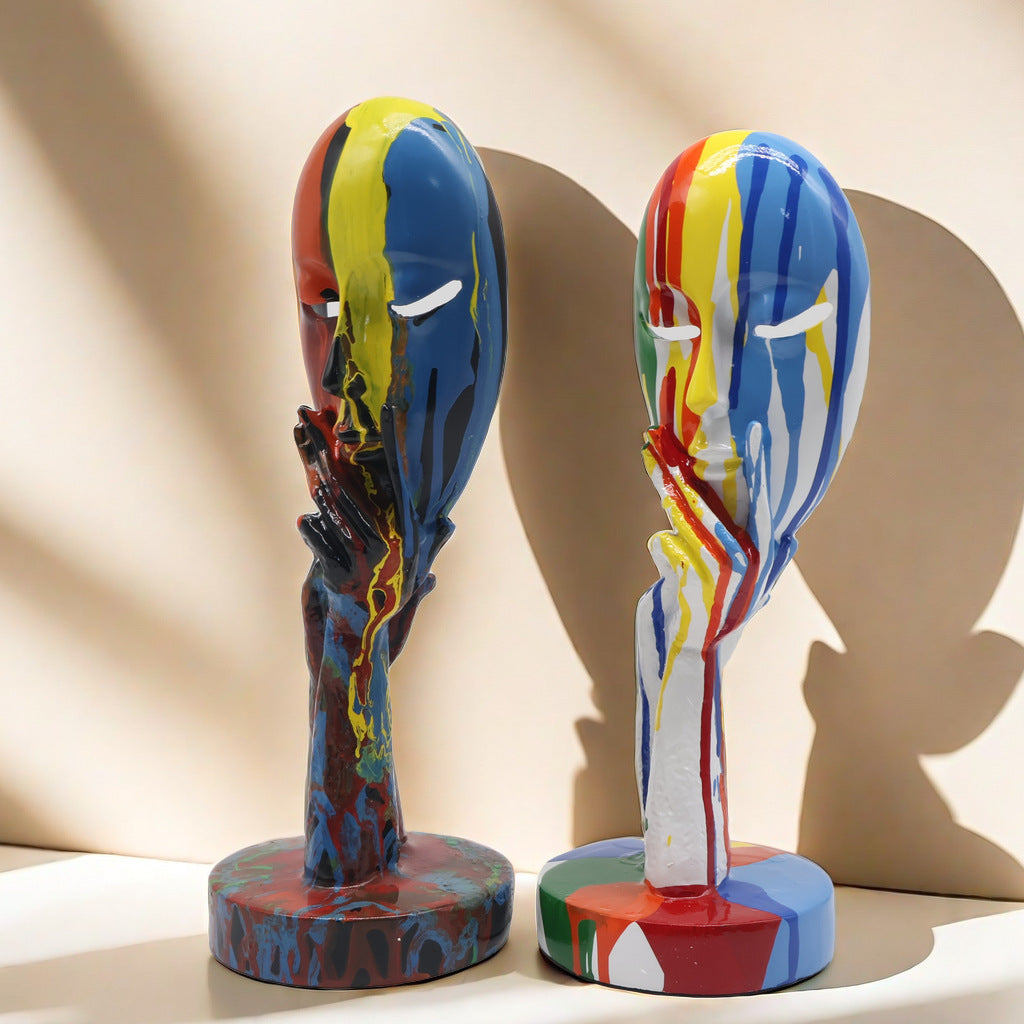 Artful Decoration in the Form of a Contemplative Figure | Kelmera