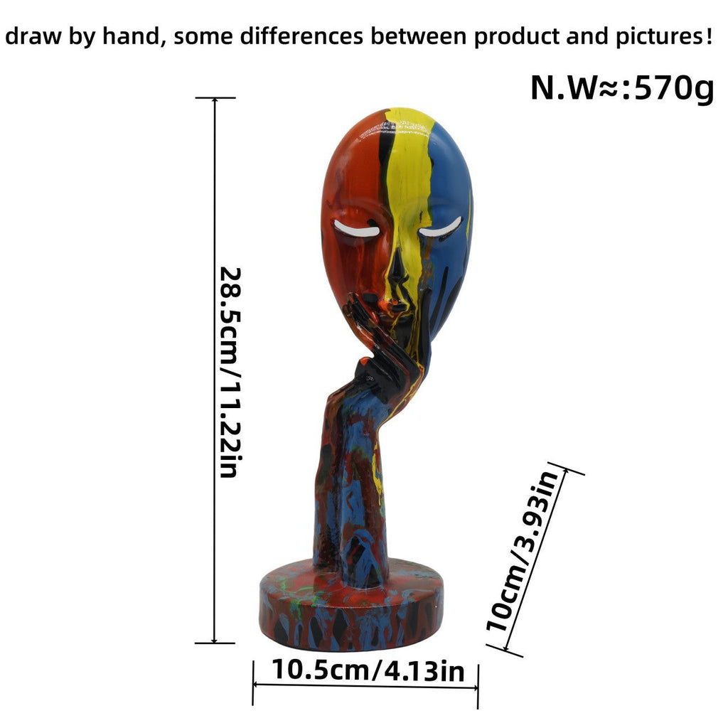 Artful Decoration in the Form of a Contemplative Figure | Kelmera