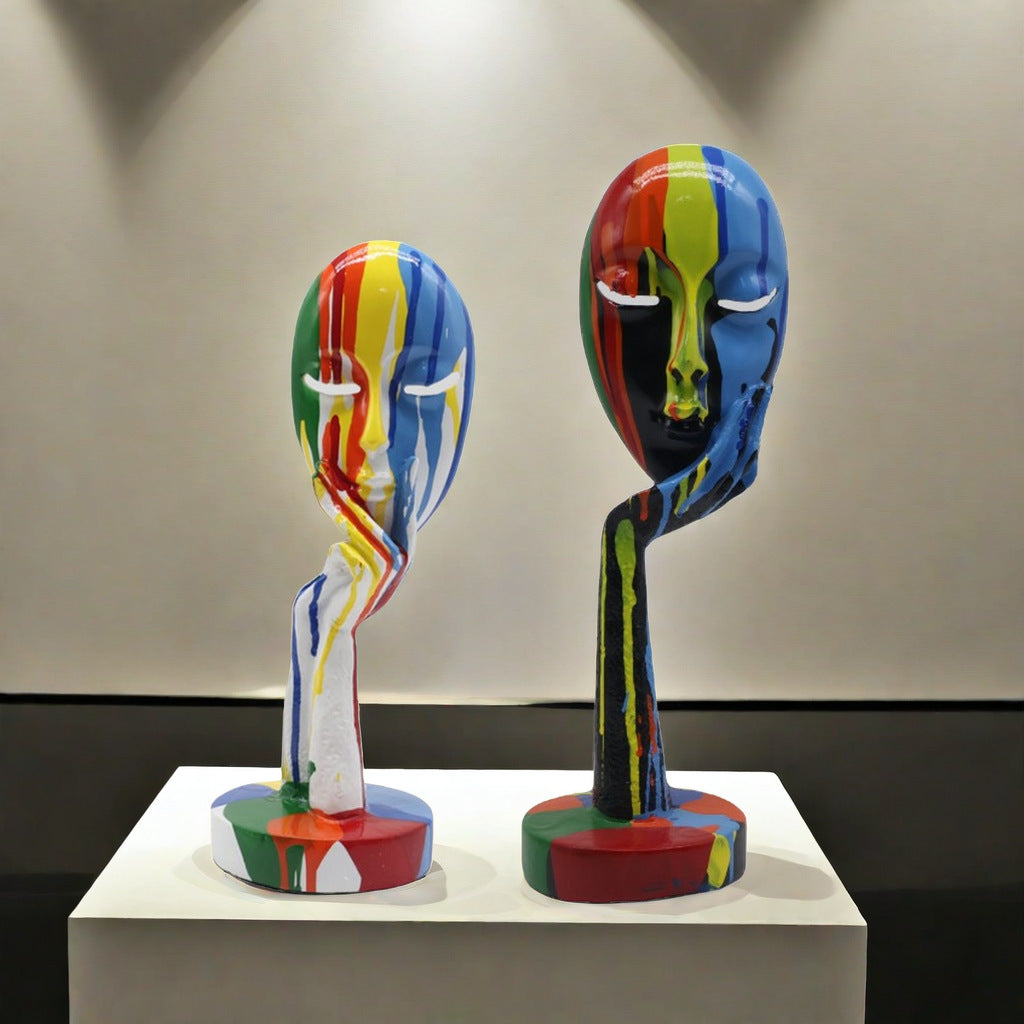 Artful Decoration in the Form of a Contemplative Figure | Kelmera