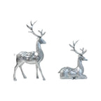 Artful Decorative Figure of a Magnificent Deer with Floral Details | Kelmera