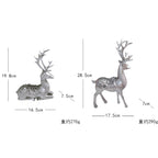 Artful Decorative Figure of a Magnificent Deer with Floral Details | Kelmera