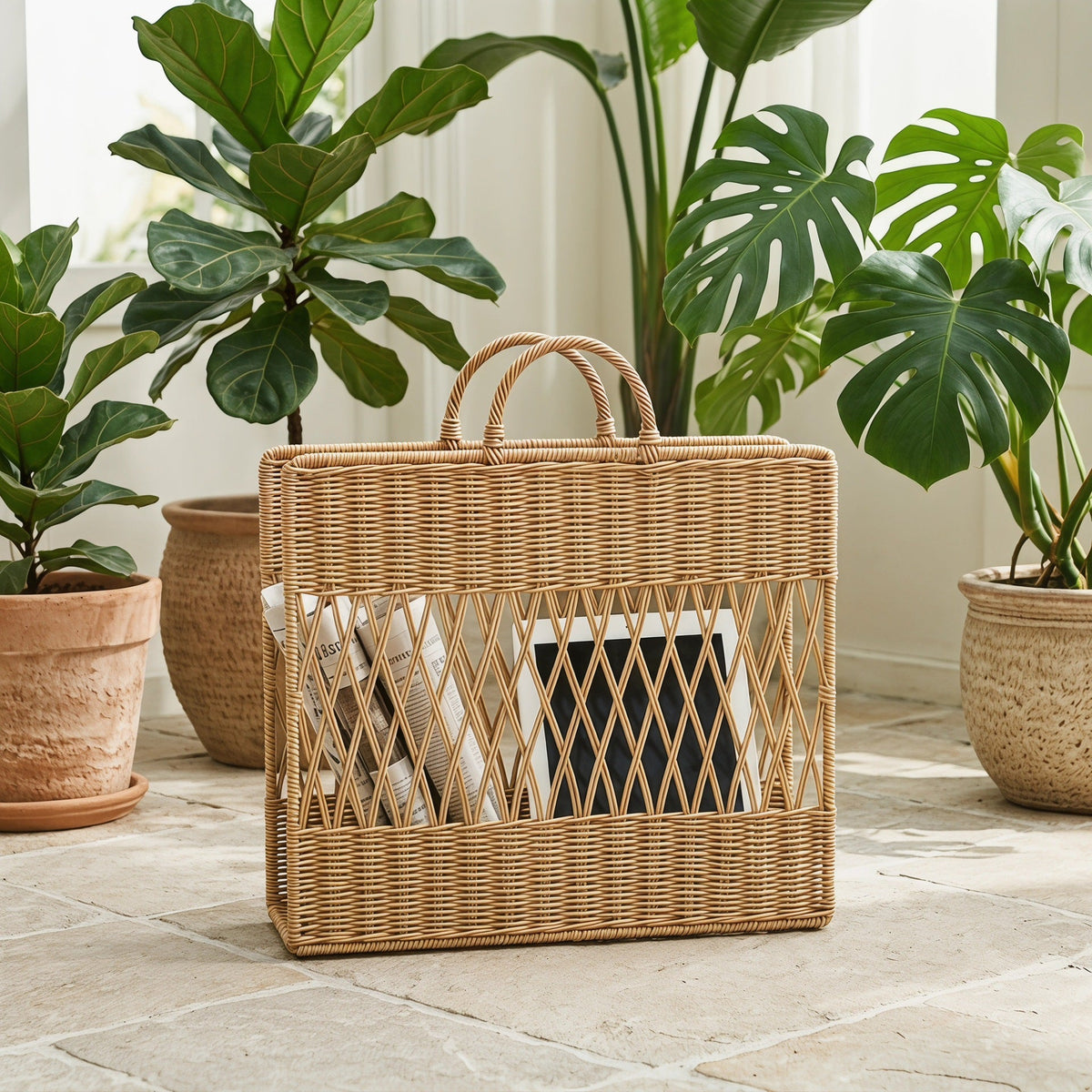 Artful Macrame Magazine Holder | Kelmera