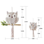 Artful Macrame Wall Hanging in Owl Shape | Kelmera