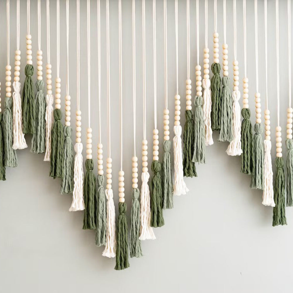 Artful Macrame Wall Hanging with Gradient and Elegant Tassels | Kelmera