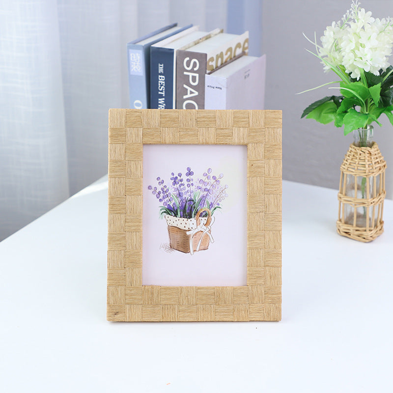 Artful Picture Frame made of Natural Rattan | Kelmera