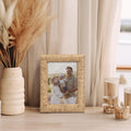 Artful Picture Frame made of Woven Natural Material | Kelmera