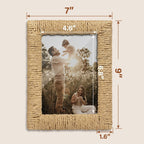 Artful Picture Frame made of Woven Natural Material | Kelmera